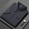 STORN Herren Neues Sommer Business Casual Kurzarm POLO-Shirt Mode Kurzarm Bequem und Atmungsaktiv Oberteil