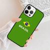 Brazil Brazilian Flag Art Phone Case Cover For iPhone 17 Air 15 16 11 13 14 Pro Max 12 Plus Max Fundas