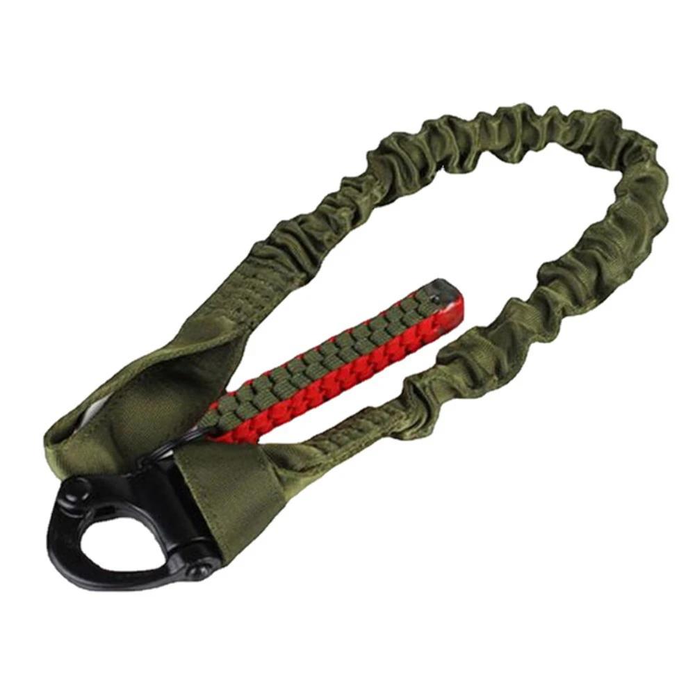 1Pc Outdoor Nylon Mountaineering Safety Rope Life-saving Tactical Quick Release Lanyard Downhill Braided Gear Security Tools