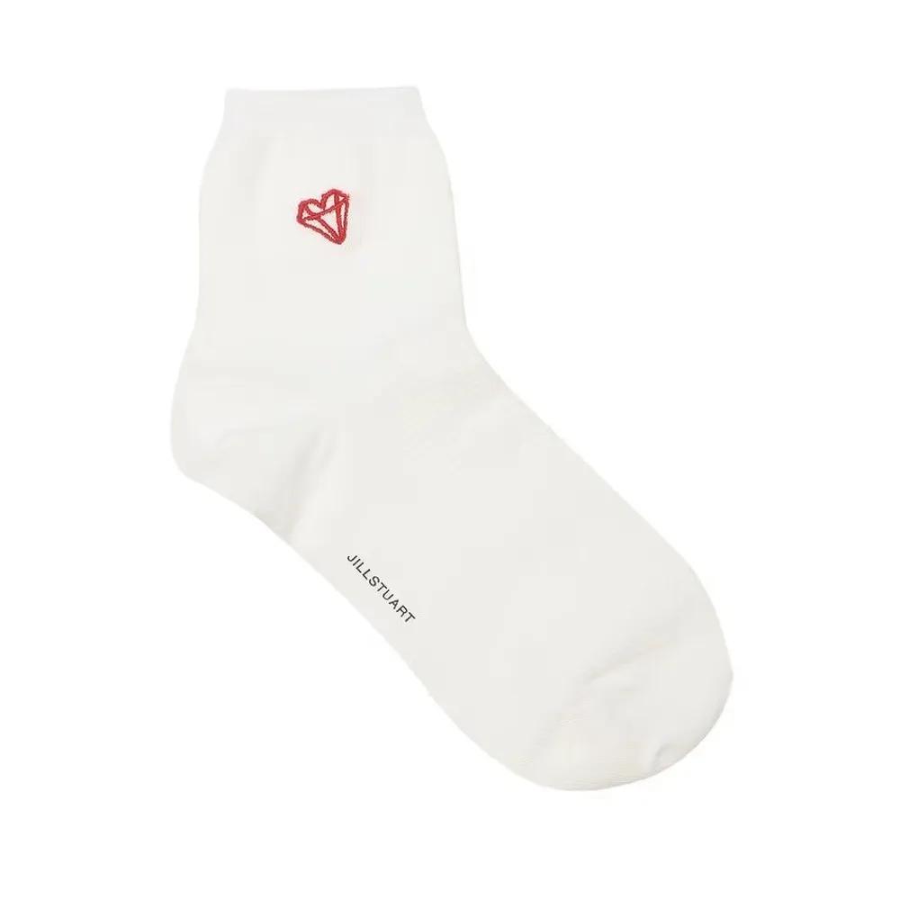 Women's Petit Diamond Embroidered Mid-calf Socks 3-Piece Set JASS5F102BK