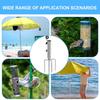 Outdoor Pole Holder Camping Umbrella Base Beach Anchor Tent Accessories Fishing Stand Rod Metal Patio Umbrellas