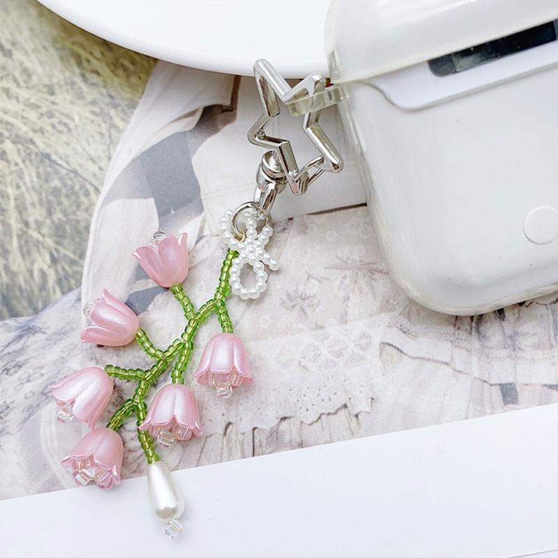 Handmade Beads Keychain Durable Material for Detail Oriented Individuals