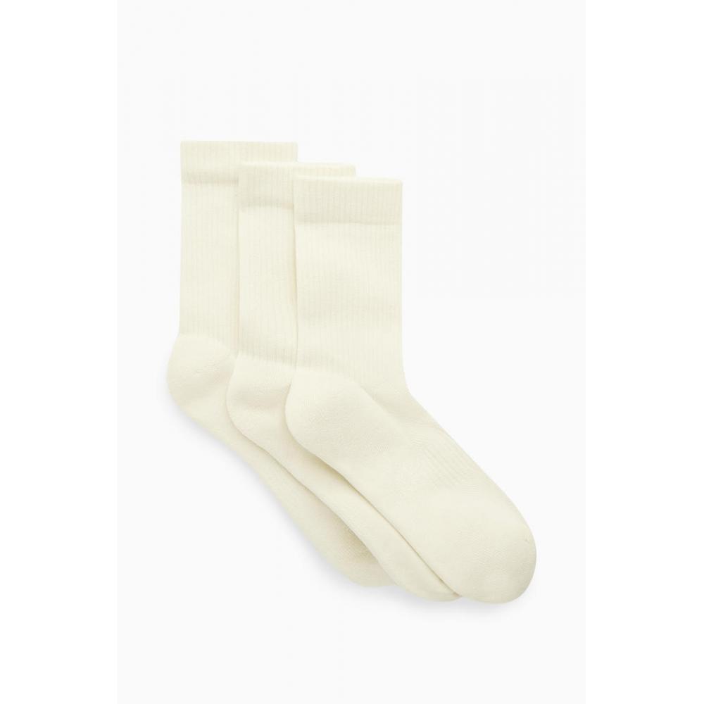 

COS Japan, комплект из 3 пар спортивных носков в рубчик