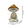 KX4B Fairys Garden Statue Table Centrepieces Miniature Meditations Mushroom Figurines