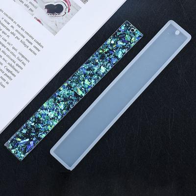 3 szt. Prostokątna zakładka UV Silikonowa forma Żywica epoksydowa Forma Diy Crafts Making