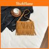 Bohemian Suede Fringe Purse Small Crossbody Bag For Daily Use