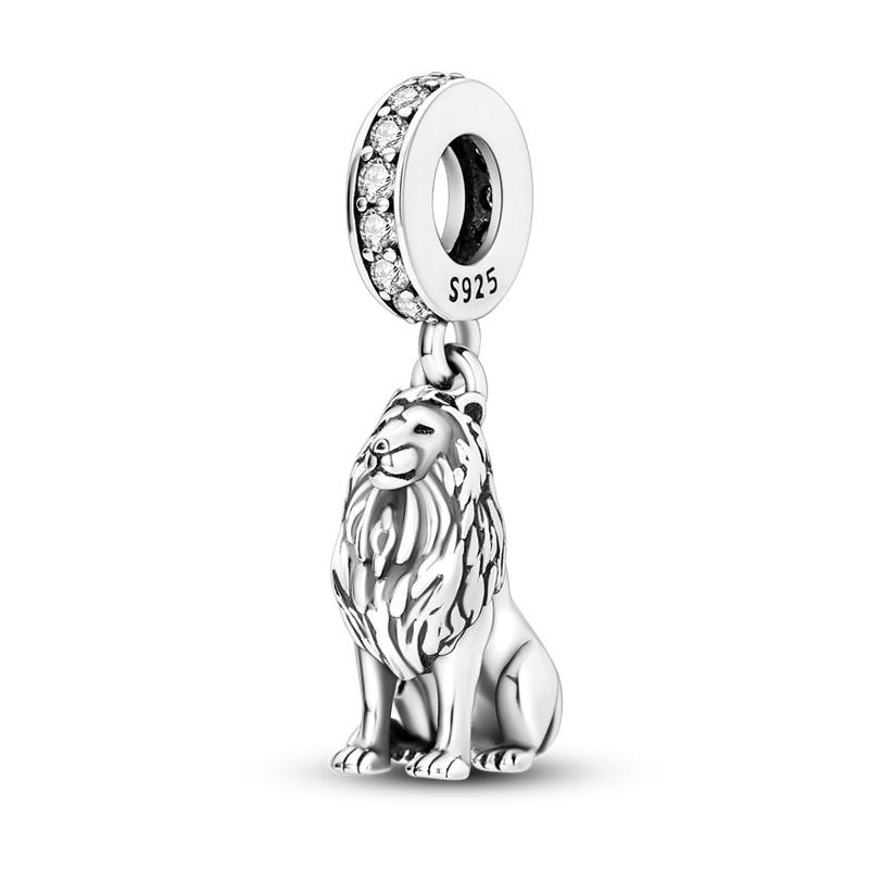925 Silver Fashion Dinosaurs Cats Dog Lions Animal Charms Beads Fit Diy 925 Original Bracelet DIY Birthday Jewelry For Women