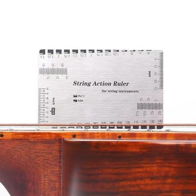 Electric Guitar Neck Adjustment Gauge String Distance Ruler Folk Acoustic Guitar String High String Distance Measuring Tools