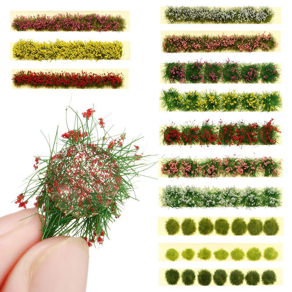 Simulation Grass Nest Model Sand Scene Material Realistic Grass Tuft Miniature Garden Decor Plant Flower Cluster Building Layout