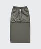 Musinsa Standard Woman Women'S Linen-Like Elastic Long Skirt [Grayish Khaki]