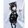 TrendHub Spring Subculture Sweet Cute Long Shirts Print Long-sleeved Loose T-shirt Woman Y2k Black White Kawaii 2000s Blouse