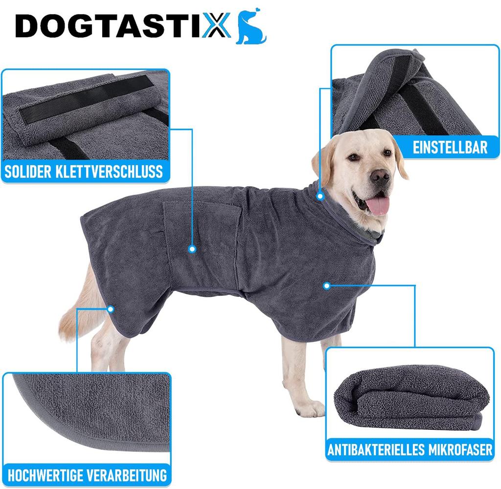 DOGTASTIX Psí župan Domácí mazlíček župan Župan Psi Kočky všechny velikosti