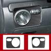 Carbon Fiber Headlight Switch Control Frame Sticker Anti-Scratch Stickers For VW Golf 6 R MK6 Scirocco 2009-2016
