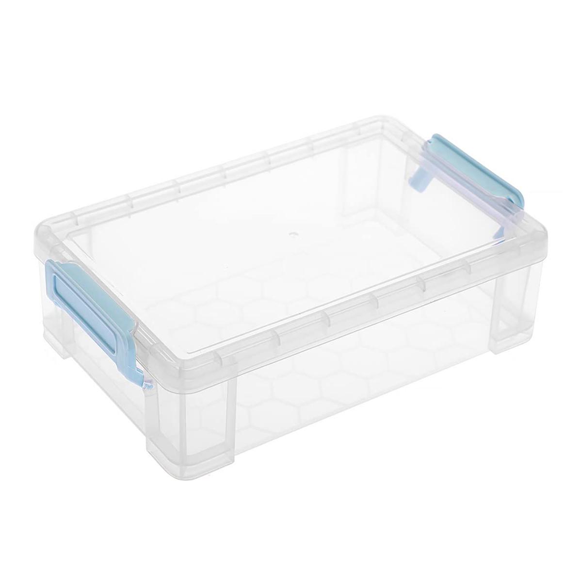 Прозрачный пенал Пластиковый Многофункциональный пенал Утолщенный Большой емкости Ящик для хранения Школьные принадлежности S