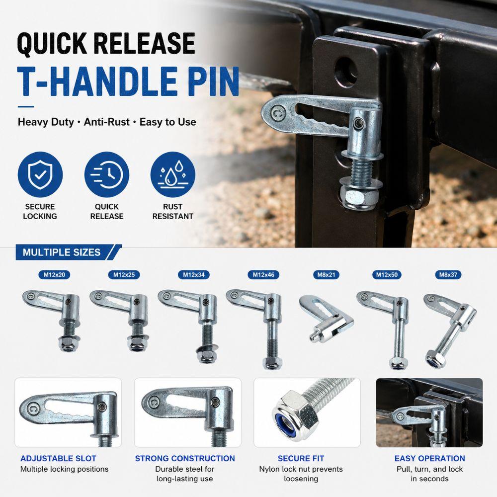Universal Trailer Locking Pin Anti-Theft Anti-Luce Drop Catch Truck Locking Fastener  Cargo Trailer