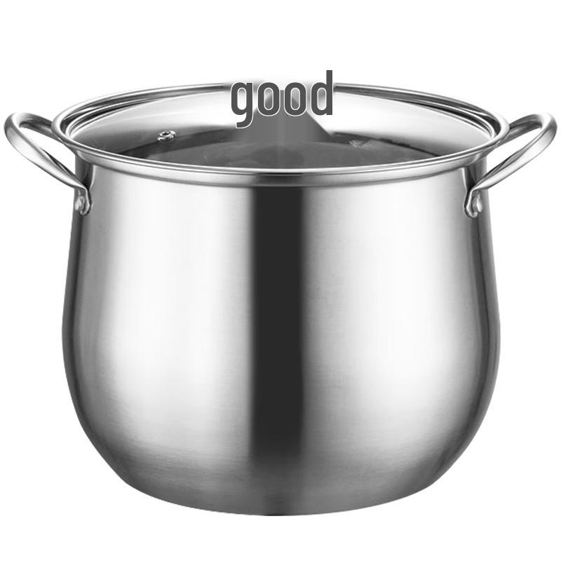 KEGOO 22cm Stainless Steel Stock Pot