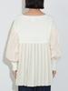 Beams Heart Mixed Material Combination One Size L/S Knit, Pullover, Women's, IVORY,