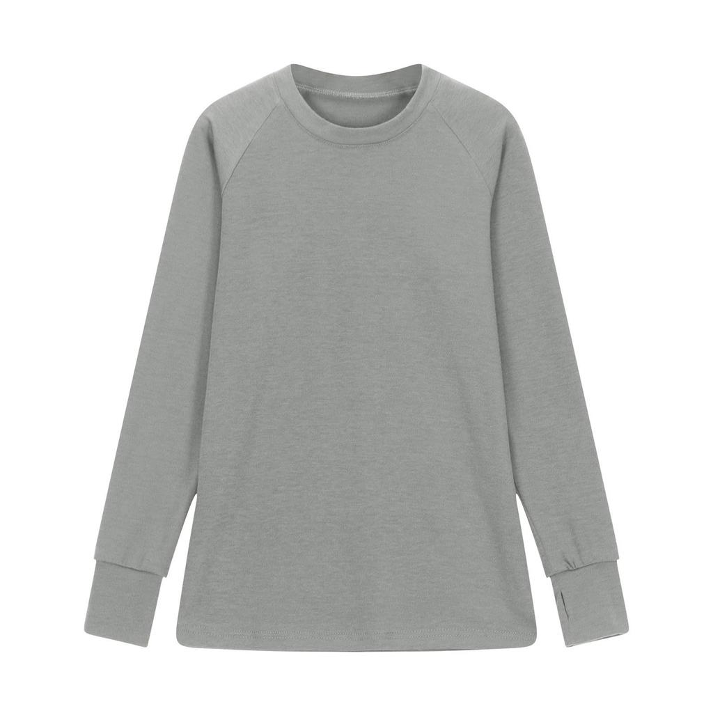 Long Sleeve Shirts  Tunic Tops Tees Teens Kids Loose Fashion Sweatshirt T,Shirt