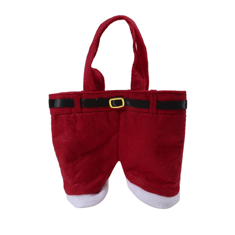 

Christmas Santa Pants Handbag Candy Wine Gift Bag Festive Decoration Christmas Wine Bag Wedding Candy Bag Merry Christmas Gift One Size