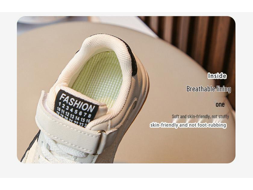 Kids' 2026 Spring Leather Waterproof Casual Sports Shoes for Toddlers