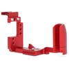 Metal Base Hot Shoe L Quick Release Plate Mirrorless Camera Accessory for Canon EOSM6(Red )