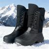 Bomullsskor herr nya vinter sammet förtjockade höga snökängor vattentäta och halkfria bomullsstövlar