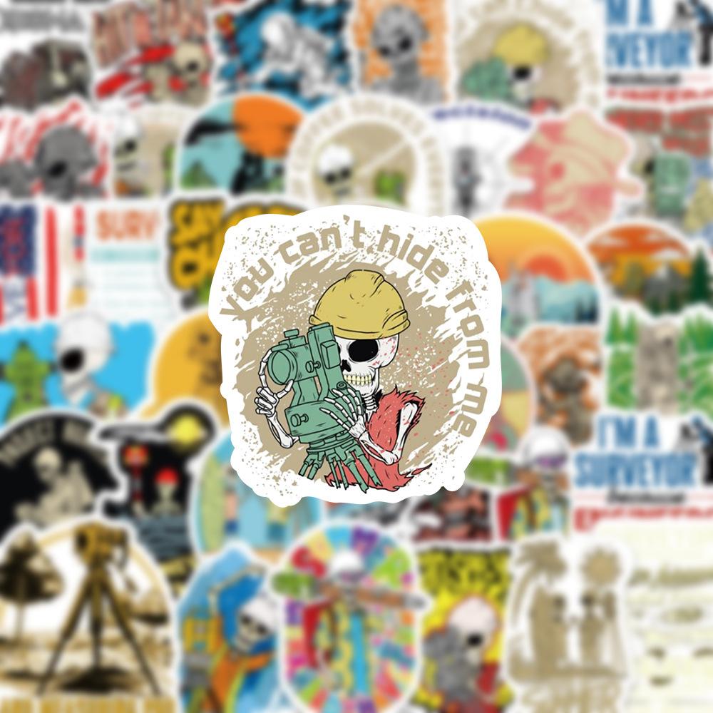1060Pcs Cartoon Surveyor Stickers Personalized Cool Creative Decorative Skateboard Bike Water Cup Motorcycle Diy Stickers
