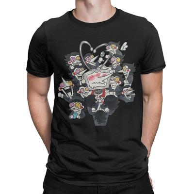 Tenna and the Spamlings Deltarune T Shirt for Men Pure Cotton Unique T-Shirts Crewneck Tees Short Sleeve Clothes Plus Size