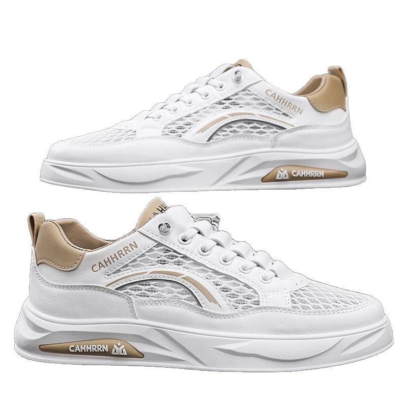 Herrenschuhe Vier Kann Tragen Low-Top Atmungsaktiv Lässig Flache Sohle Farblich Passend Herren Trend Modisch Und Bequem Tägliche Board-Schuhe