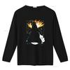 Typhlosion Black T Shirt Perfect For A Present Holiday Birthday Vintage Washed Breathable Casual Unisex Graphic Slightly