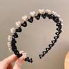 Flower Braided Tools Hairband Pearl Hair Toothed Headband  Hair Styling Accessory