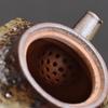 100ML Old Rock Mud Square Teapot  Retro Ceramic Tea Brewing Tea Pot Kung Fu Teapot Ball Hole Filter Tea Kettle Tea Ceremony