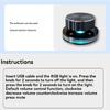 USB Sound Controller PC Speaker Support Shortcut Key Computer USB Sound Adjustable Controller with LED Light