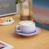High-End Gradient Ceramic Coffee Cup & Saucer Set for Afternoon Tea