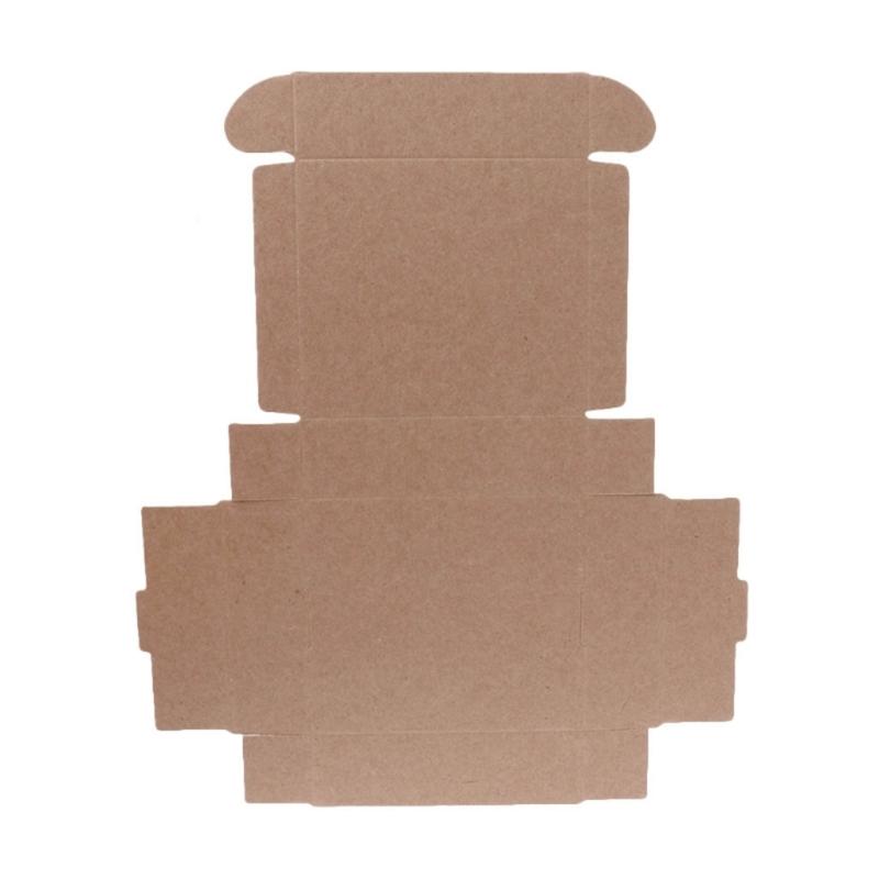 50pcs Kraft Paper Wrapping Box Multipurpose Household DIY Crafts Supplies for Festival Holiday Birthday Party Gift