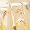 Bag Hanger Arched Shape Hook Stackable Anti-Slip Hooks Traceless Punch-Free Design Reusable Wardrobe Organizer for Bags Scarves Ties Hats