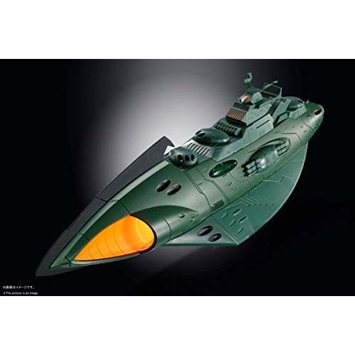 TAMASHII NATIONS Soul of Chogokin GX-89 Space Battleship Yamato 2202 Garmillas Space Armored Ship, Approximately 240mm Long, Die-Cast & ABS Painted Mo
