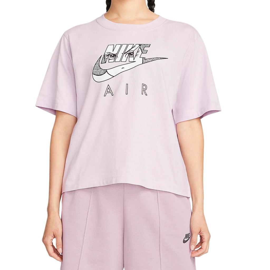 Nike Set in Sleeve T Shirt Women's Pink Purple DQ3269-530