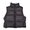 Women's White Duck Down Sleeveless Stand Collar Vest - Korean Style, Versatile, Warm and Thickened for Autumn and Winter.