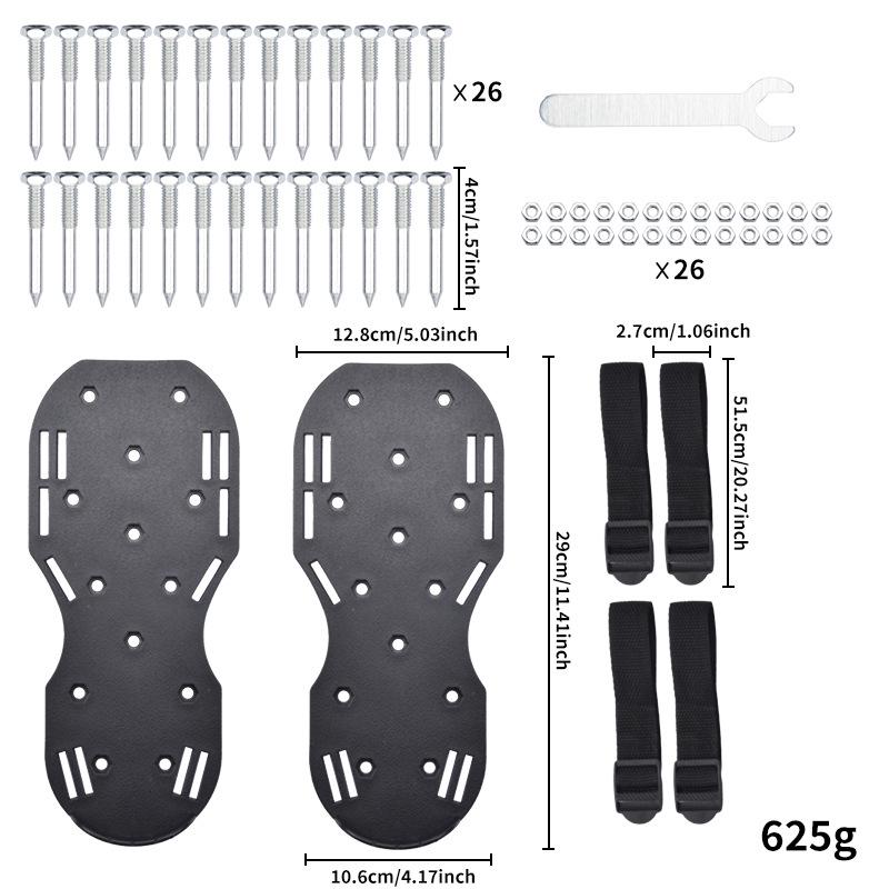 Adjustable Heavy-Duty Lawn Aerator Shoes with Spikes
