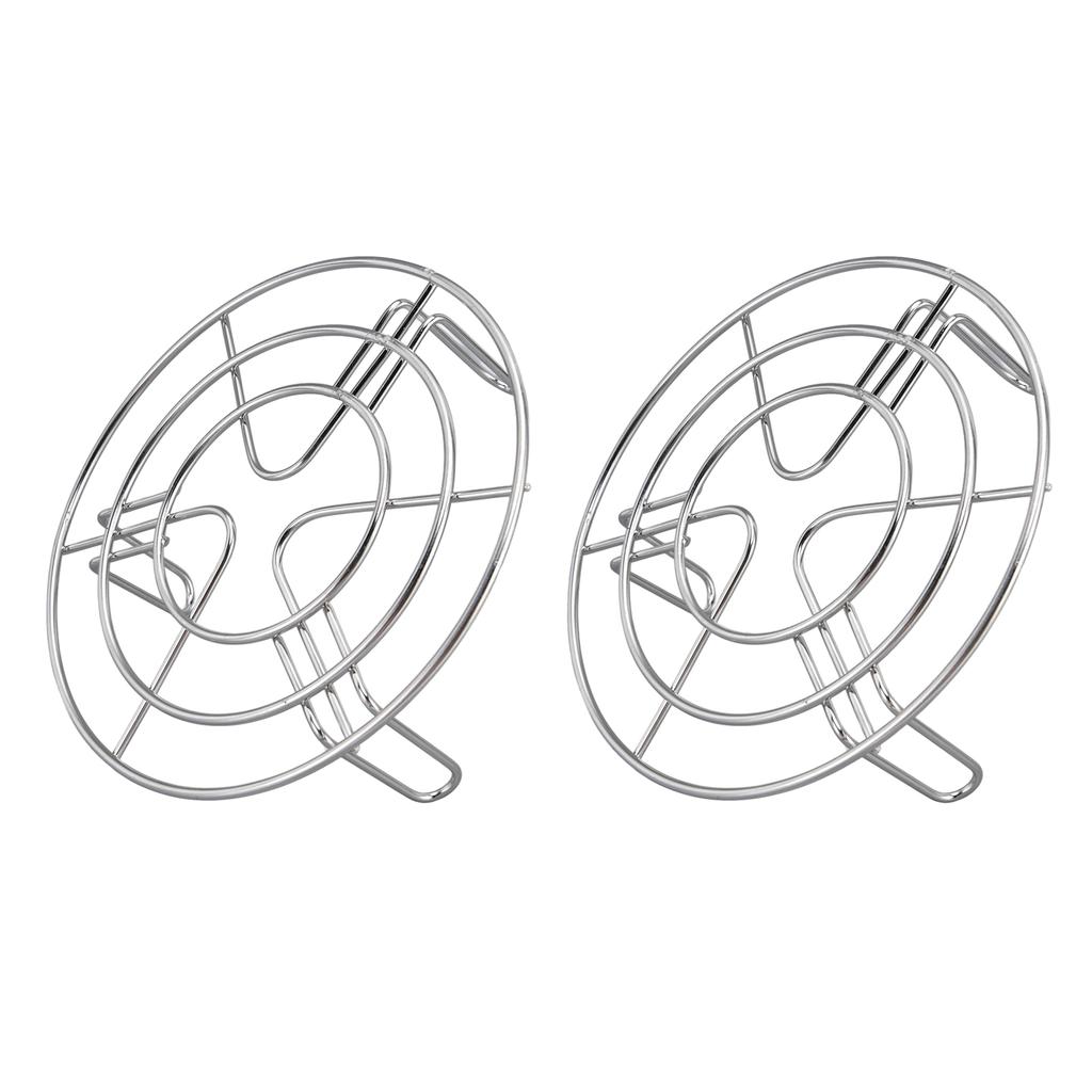 2 stk Dampskålstativ Høy temperaturbestandighet Lett å rengjøre Rustfritt Høy hardhet Instant Pot