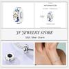 copper Charm Compatible With Bracelets Do It Yourself Jewellery Making Pink Zircon Authentic Red Blue Charm Bead Charms Ideal For Women Wedding Birthd