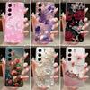 Telefoonhoesje Voor Tecno Camon 40 Pro Behuizing CM5 CM6 CM7 Transparant Luxe Vlinderbloem Zachte TPU Cover Voor Camon 40 40Pro 4G 5G Hoesje