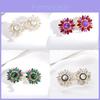 Sunflower Drop Earrings With Water Crystal For Women Party And Evening Wear