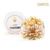 100pcs Natural Collagen Face Serum Capsules with Hyaluronic Acid & Elastin, Whitening Anti-Wrinkle Brightening Hydrating Moisturizing Essence