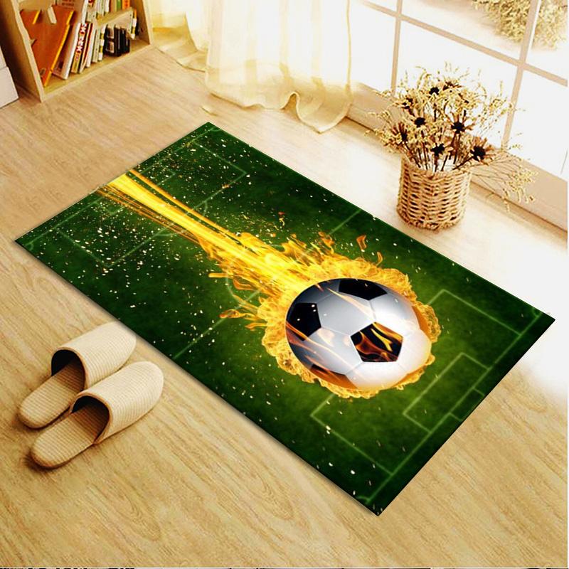 Soccer Carpet Rug for Living Room Bedroom Home Sofa Decoration,Kids play Non-slip Floor Mat