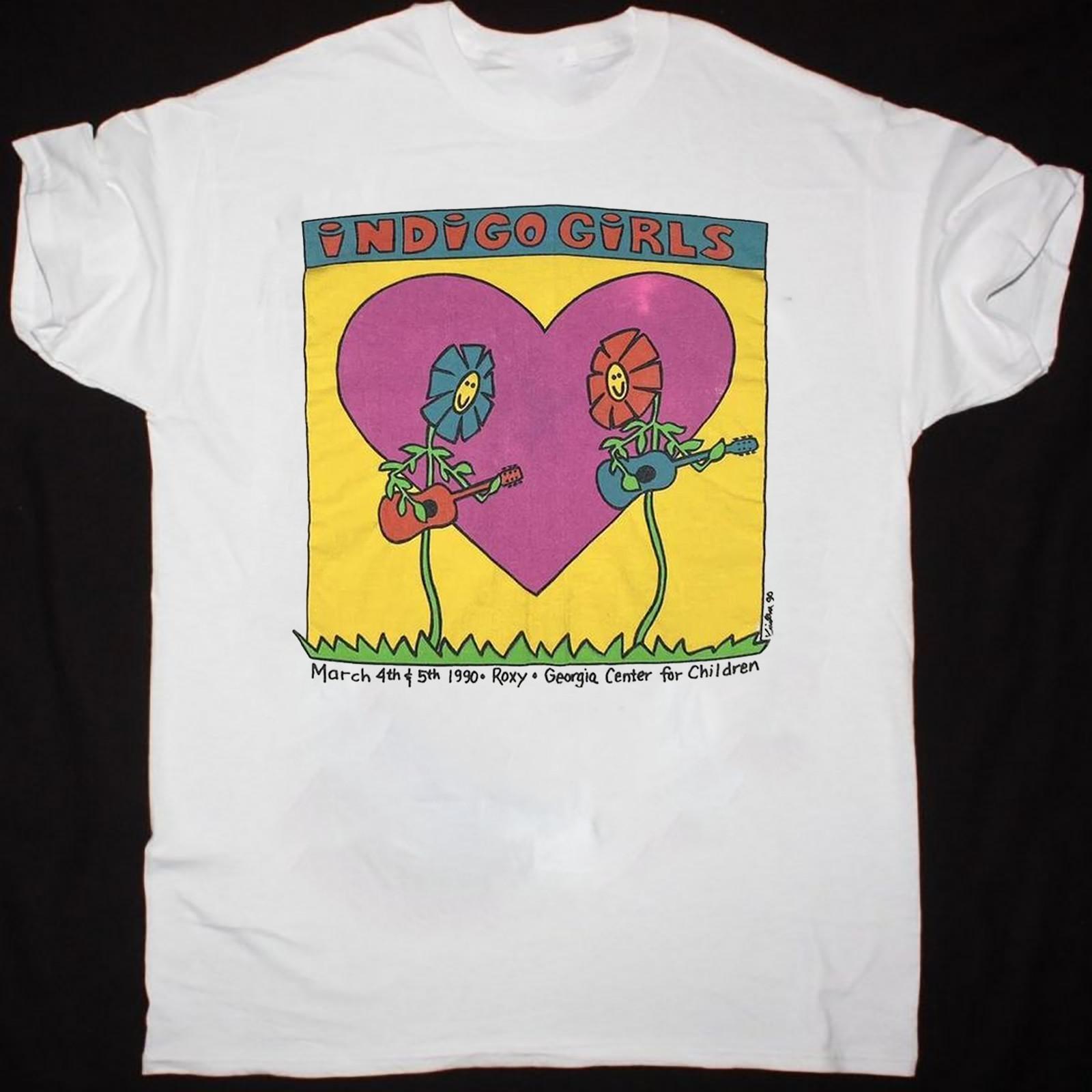 Indigo Girls 1990 Tour T-Shirt 90s White Short Sleeve Tee Unisex S