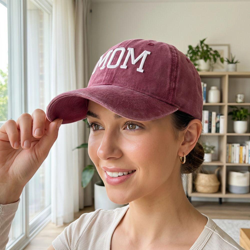 Creative Dad and Mom Baseball Cap Cotton Peaked Cap Casual Sun Hat Street