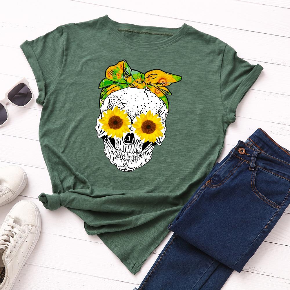 Cotton Comfort Top Fashion Versatile Short Sleeve Casual T-Shirts Women’s