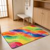 Cartoon Style G-Gradient Color Floor Mat Absorbent Floor Mat Non-Slip Entrance Rug for Bathrooms Restrooms and Toilets
